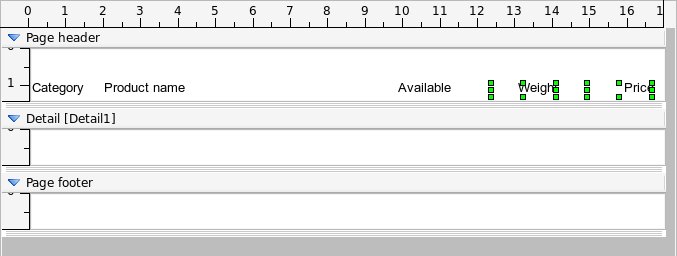 Labels as headers