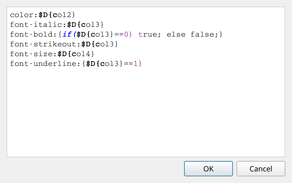 conditional format