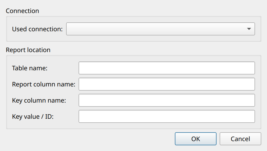 Open report from database